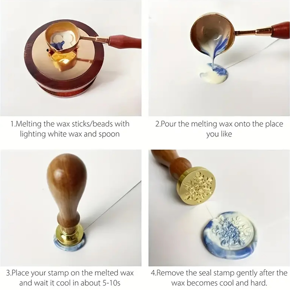 100pc/bag Wax Seal Beads Kit,D - Wax Seal Letter Kit 评论和价格