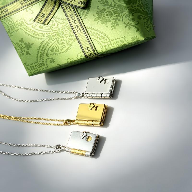 Envelope Necklace Custom Text  - Custom Photo Book 评论和价格
