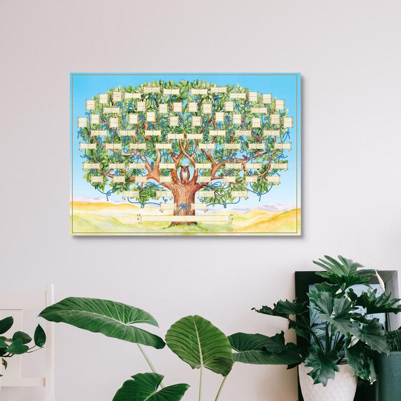 Fillable Family Tree Chart 6 G - Family Tree Print 评论和价格