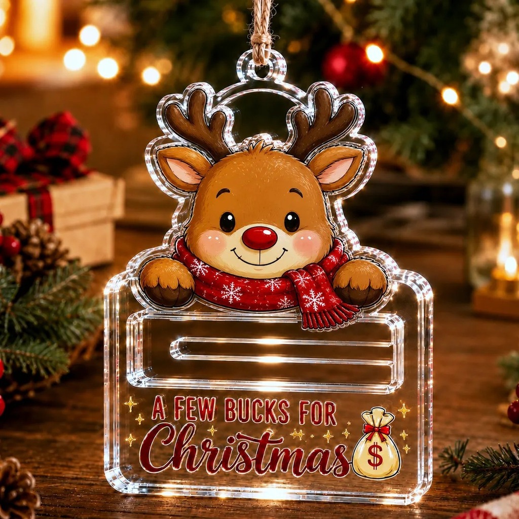 Holiday Cash Gift Ornament Ame - Family Tree Print 评论和价格