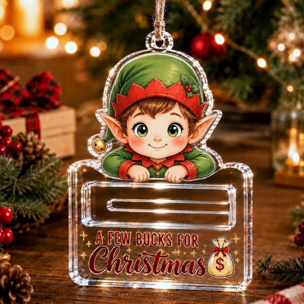 Holiday Cash Gift Ornament Ame - Family Tree Print 评论和价格