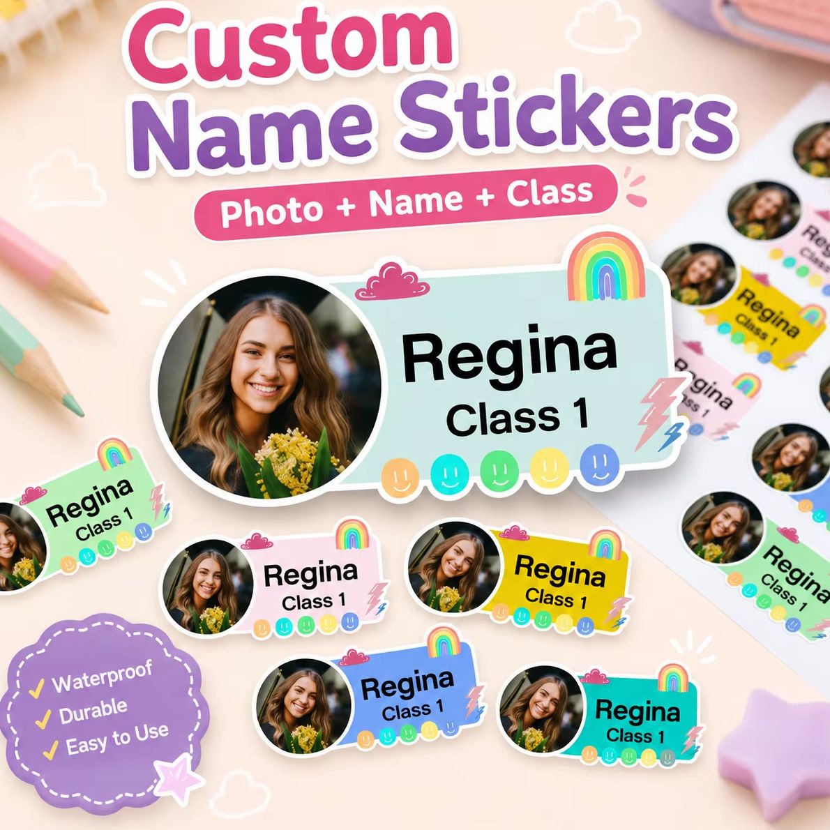 Personalized Photo Label stick - Custom Photo Book 评论和价格