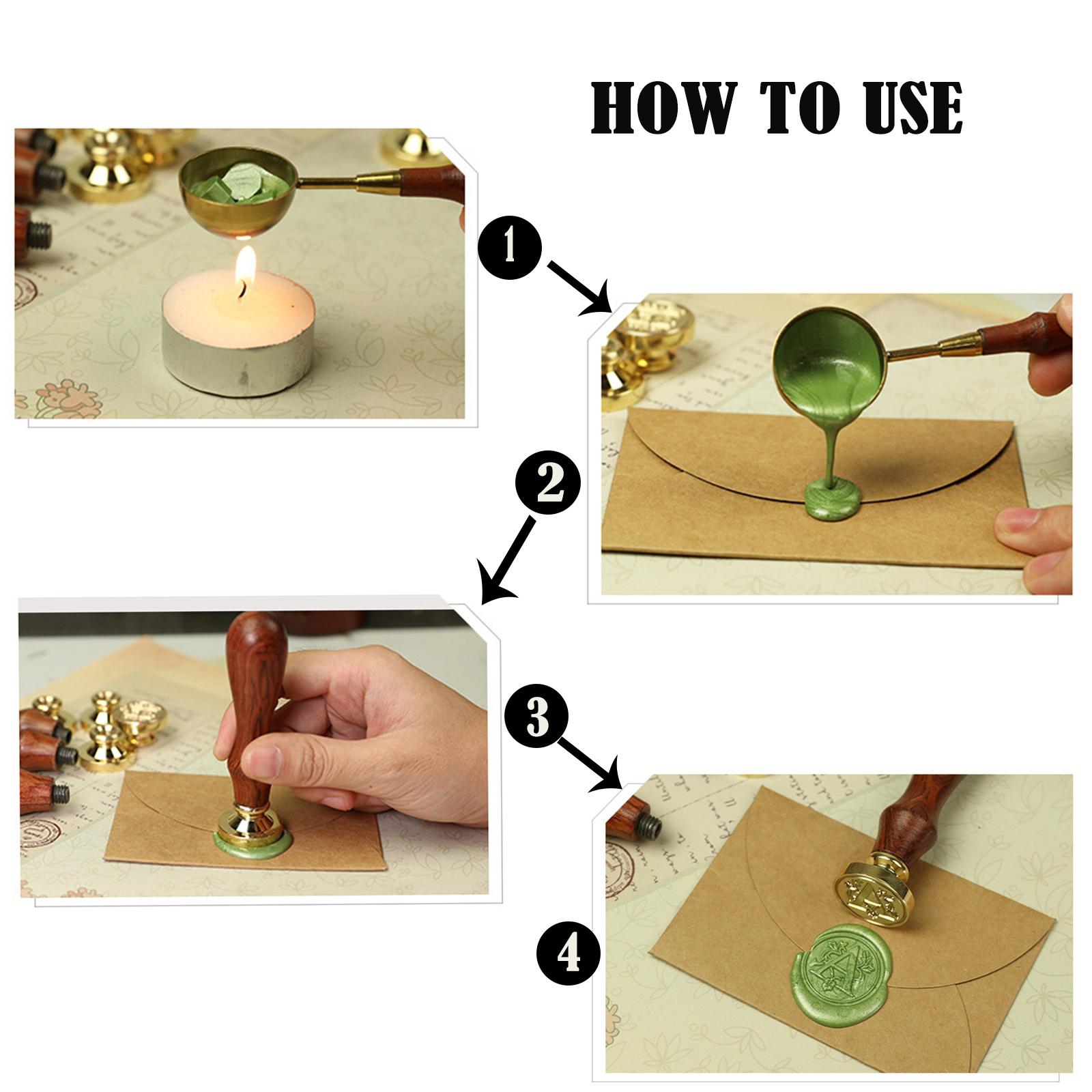 Wooden Handle Letter Seal Wax  - Wax Seal Letter Kit 评论和价格