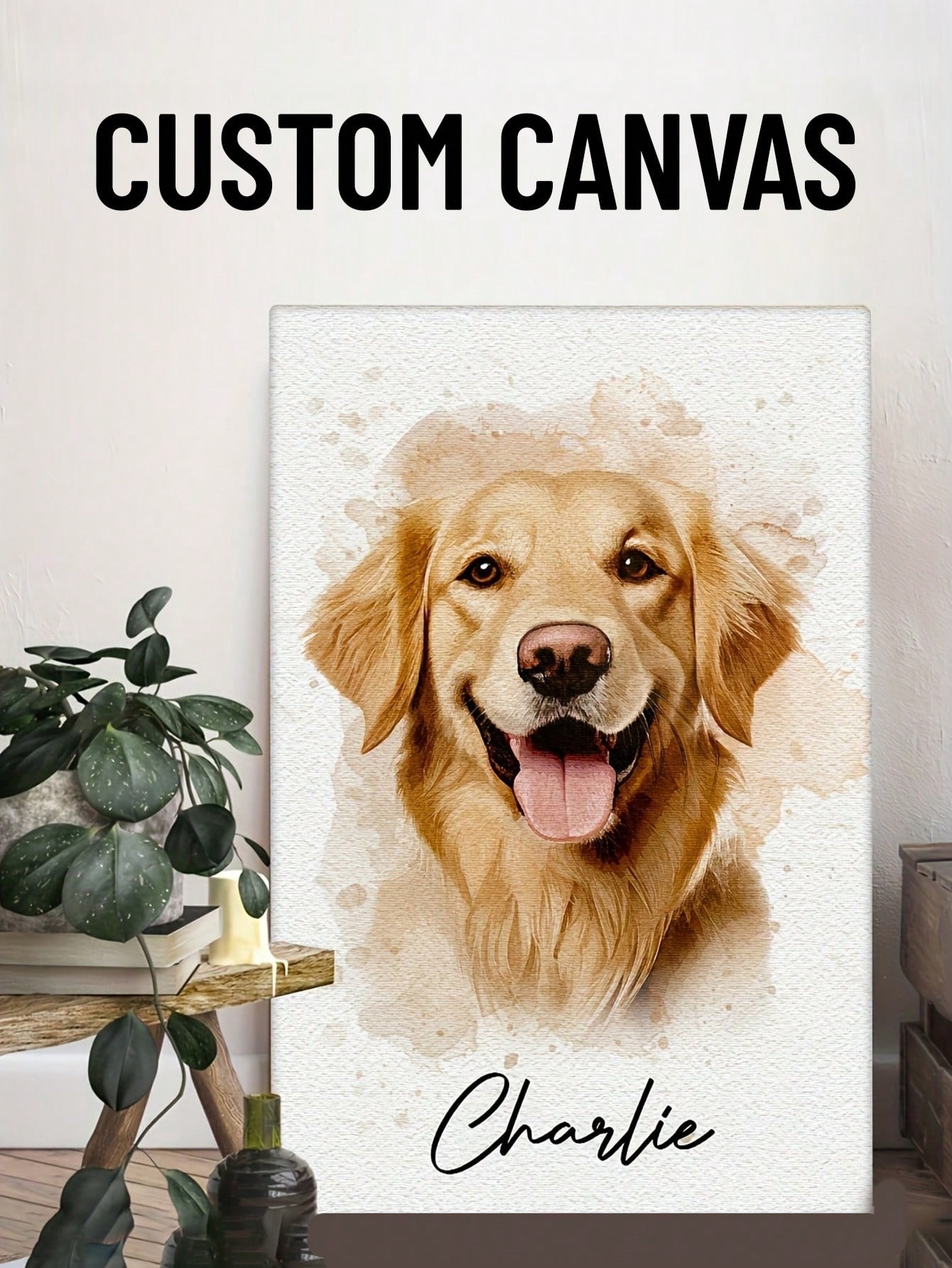 Customized Watercolor Pet Port - Pet Portrait Custom 评论和价格