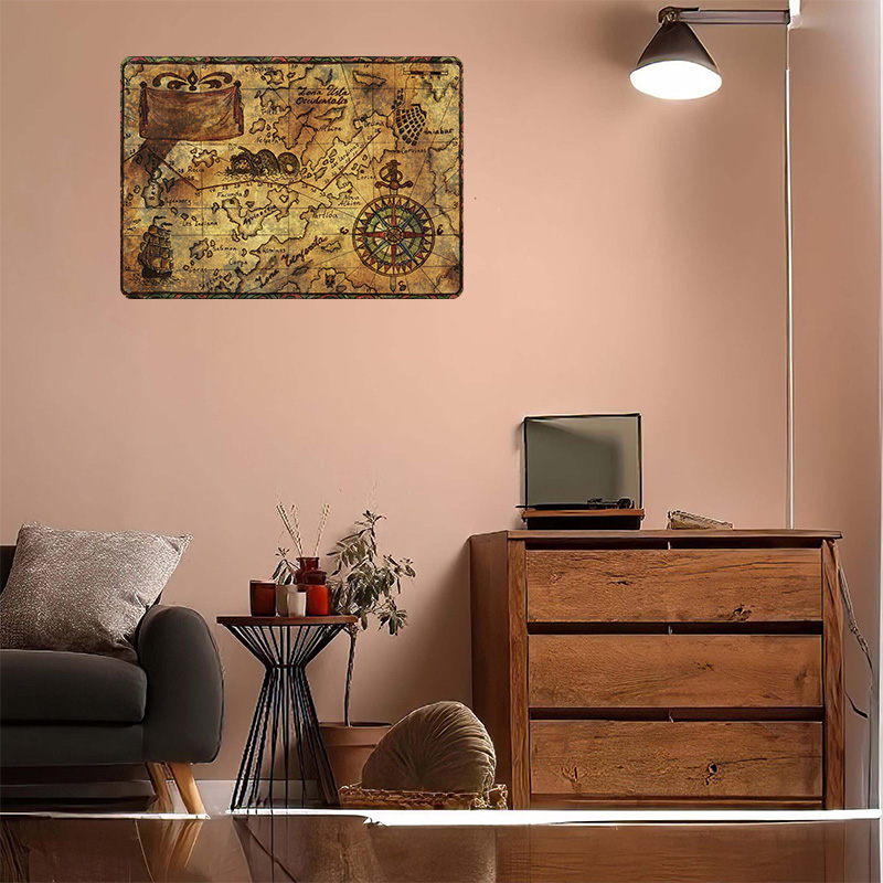 Vintage Map of the World Print - Custom Map Poster 评论和价格