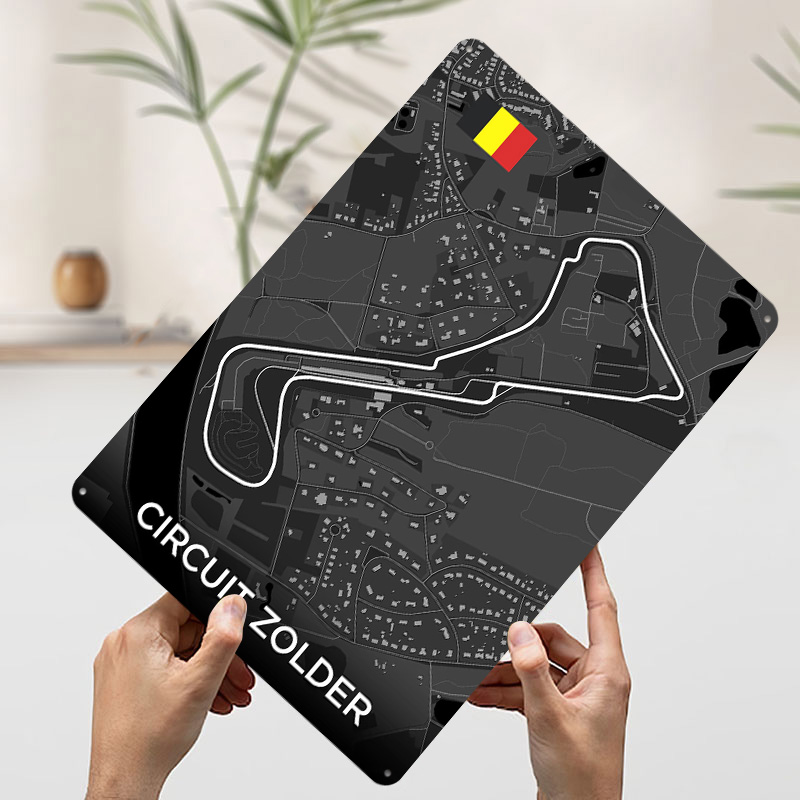 Circuit Zolder Track Map Metal - Custom Map Poster 评论和价格